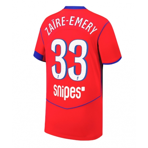 Billige Fotballdrakt Paris Saint-Germain Warren Zaire-Emery #33 Replika Tredjedrakt 2025-26 Kortermet Billige Fotballdrakt Paris Saint-Germain Warren Zaire-Emery #33 Replika Tredjedrakt 2025-26 Kortermet